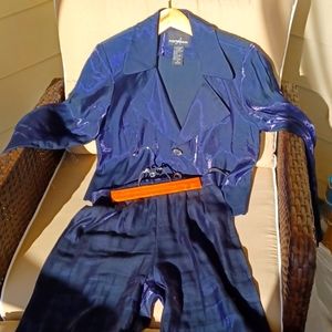 Positive Attitude 2-Piece Blue Iridescent Suit